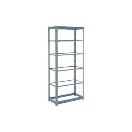 Heavy Duty Shelving 36W X 12D X 84H With 7 Shelves - No Deck - Gray